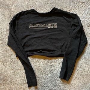 Camo Alphalete crop top long sleeve